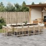 Set comedor de jardín con cojines 15 pzas ratán sintético beige de , Conjuntos de jardín - Ref: Foro24-3211594, Precio: 846,8...