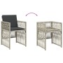 Set comedor de jardín 9 pzas cojines ratán sintético gris claro de , Conjuntos de jardín - Ref: Foro24-3210959, Precio: 379,7...