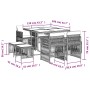 Set comedor de jardín 9 pzas cojines ratán sintético gris claro de , Conjuntos de jardín - Ref: Foro24-3210959, Precio: 379,7...