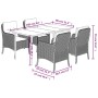 Set de muebles jardín 5 pzas con cojines ratán sintético negro de , Conjuntos de jardín - Ref: Foro24-3211923, Precio: 543,98...
