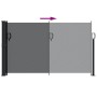 Toldo lateral retráctil negro 120x500 cm de , Sombrillas - Ref: Foro24-4004399, Precio: 83,80 €, Descuento: %