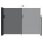 Toldo lateral retráctil negro 140x500 cm de , Sombrillas - Ref: Foro24-4004414, Precio: 80,39 €, Descuento: %