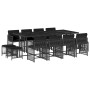 Set comedor de jardín con cojines 13 pzas ratán sintético negro de , Conjuntos de jardín - Ref: Foro24-3211699, Precio: 665,3...