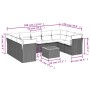 Set de sofás de jardín 10 pzas cojines ratán sintético negro de , Conjuntos de jardín - Ref: Foro24-3256133, Precio: 586,09 €...