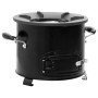 Cocina de leña para camping metal negro 36x26x22,5 cm de , Chimeneas - Ref: Foro24-319439, Precio: 85,21 €, Descuento: %