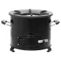 Cocina de leña para camping metal negro 36x26x22,5 cm de , Chimeneas - Ref: Foro24-319439, Precio: 83,85 €, Descuento: %