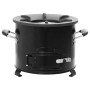 Cocina de leña para camping metal negro 36x26x22,5 cm de , Chimeneas - Ref: Foro24-319439, Precio: 85,21 €, Descuento: %