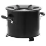 Black metal wood-burning camping stove, 36x26x22.5 cm by , Chimneys - Ref: Foro24-319439, Price: 83,85 €, Discount: %