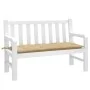 Cojín para banco de jardín tela beige melange 120x50x7 cm de , Cojines para sillas y sofás - Ref: Foro24-4002545, Precio: 28,...