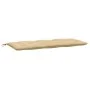 Cojín para banco de jardín tela beige melange 120x50x7 cm de , Cojines para sillas y sofás - Ref: Foro24-4002545, Precio: 28,...