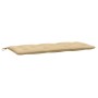 Cojín para banco de jardín tela beige melange 120x50x7 cm de , Cojines para sillas y sofás - Ref: Foro24-4002545, Precio: 28,...