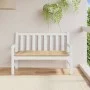 Cojín para banco de jardín tela beige melange 120x50x7 cm de , Cojines para sillas y sofás - Ref: Foro24-4002545, Precio: 28,...