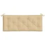 Cojín para banco de jardín tela beige melange 120x50x7 cm de , Cojines para sillas y sofás - Ref: Foro24-4002545, Precio: 28,...