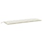 Cojín para banco de jardín tela crema melange 180x50x7 cm de , Cojines para sillas y sofás - Ref: Foro24-4002566, Precio: 41,...