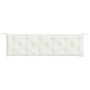 Cojín para banco de jardín tela crema melange 180x50x7 cm de , Cojines para sillas y sofás - Ref: Foro24-4002566, Precio: 41,...