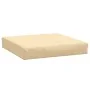 Cojines para sofá de palets 3 uds tela beige melange de , Cojines para sillas y sofás - Ref: Foro24-4002655, Precio: 42,58 €,...