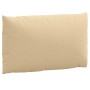 Cojines para sofá de palets 3 uds tela beige melange de , Cojines para sillas y sofás - Ref: Foro24-4002655, Precio: 42,92 €,...