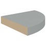 Estante flotante de esquina MDF gris 25x25x3,8 cm de vidaXL, Estantes y estanterías - Ref: Foro24-323901, Precio: 19,44 €, De...