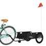 Remolque para bicicletas hierro y tela Oxford negro de , Remolques para bicicletas - Ref: Foro24-94199, Precio: 107,15 €, Des...