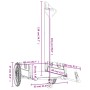 Remolque para bicicletas hierro y tela Oxford negro de , Remolques para bicicletas - Ref: Foro24-94199, Precio: 107,15 €, Des...