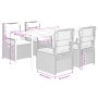 Set de muebles jardín 5 pzas con cojines ratán sintético negro de , Conjuntos de jardín - Ref: Foro24-3262960, Precio: 511,94...