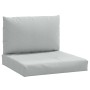 Cojines para sofá de palets 2 uds tela gris claro melange de , Cojines para sillas y sofás - Ref: Foro24-4002641, Precio: 56,...