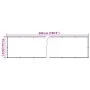 Gray PVC balcony privacy screen 500x75 cm by , fence panels - Ref: Foro24-4005382, Price: 19,03 €, Discount: %