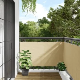 Cream PVC balcony privacy screen 1000x75 cm by , fence panels - Ref: Foro24-4005394, Price: 30,93 €, Discount: %