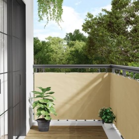 Pantalla de privacidad de balcón PVC crema 500x90 cm de , Paneles de vallas - Ref: Foro24-4005446, Precio: 20,29 €, Descuento: %