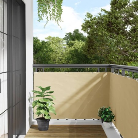 Pantalla de privacidad de balcón PVC crema 300x90 cm de , Paneles de vallas - Ref: Foro24-4005444, Precio: 15,96 €, Descuento: %