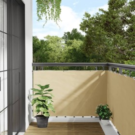 Pantalla de privacidad de balcón PVC crema 1000x90 cm de , Paneles de vallas - Ref: Foro24-4005450, Precio: 34,40 €, Descuent...