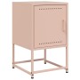 Mesita de noche de acero rosa 36x39x60,5 cm de , Mesitas de noche - Ref: Foro24-846448, Precio: 58,55 €, Descuento: %