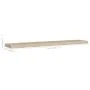 Estantes flotantes pared 2 uds color roble MDF 120x23,5x3,8cm de vidaXL, Estantes y estanterías - Ref: Foro24-323884, Precio:...