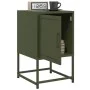 Mesitas de noche 2 unidades acero verde oliva 36x39x60,5 cm de , Mesitas de noche - Ref: Foro24-846455, Precio: 81,45 €, Desc...