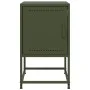 Mesitas de noche 2 unidades acero verde oliva 36x39x60,5 cm de , Mesitas de noche - Ref: Foro24-846455, Precio: 81,45 €, Desc...
