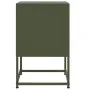 Mesitas de noche 2 unidades acero verde oliva 36x39x60,5 cm de , Mesitas de noche - Ref: Foro24-846455, Precio: 81,45 €, Desc...