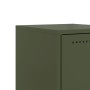 Mesitas de noche 2 unidades acero verde oliva 36x39x60,5 cm de , Mesitas de noche - Ref: Foro24-846455, Precio: 82,34 €, Desc...