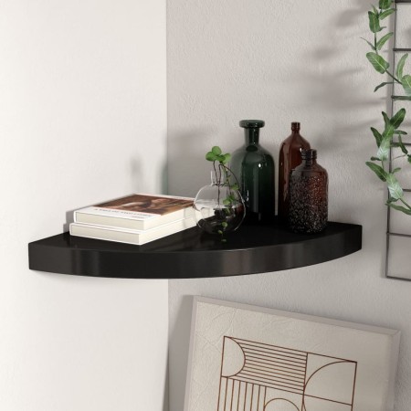 Estante flotante de esquina MDF negro 35x35x3,8 cm de vidaXL, Estantes y estanterías - Ref: Foro24-323919, Precio: 27,81 €, D...