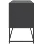 Mueble para TV de acero negro 100,5x39x60,5 cm de , Muebles TV - Ref: Foro24-846476, Precio: 101,63 €, Descuento: %