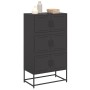 Aparador de acero negro 68,5x38,5x123,5 cm de , Aparadores - Ref: Foro24-846488, Precio: 144,82 €, Descuento: %