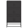 Aparador de acero negro 68,5x38,5x123,5 cm de , Aparadores - Ref: Foro24-846488, Precio: 144,82 €, Descuento: %