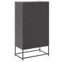 Aparador de acero negro 68,5x38,5x123,5 cm de , Aparadores - Ref: Foro24-846488, Precio: 144,82 €, Descuento: %