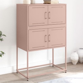 Aparador de acero rosa 68,5x38,5x107 cm de , Aparadores - Ref: Foro24-846483, Precio: 97,85 €, Descuento: %