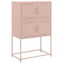 Aparador de acero rosa 68,5x38,5x107 cm de , Aparadores - Ref: Foro24-846483, Precio: 97,85 €, Descuento: %