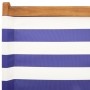 Sillas jardín plegables 6 uds madera maciza tela azul blanco de , Sillas de jardín - Ref: Foro24-3214653, Precio: 319,94 €, D...