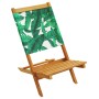 Sillas de jardín reclinables 8 uds madera maciza y tela verde de , Sillas de jardín - Ref: Foro24-3214651, Precio: 425,16 €, ...
