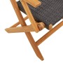 Juego de bistro de 3 piezas ratán PE y madera maciza negro de , Conjuntos de jardín - Ref: Foro24-3281874, Precio: 196,99 €, ...