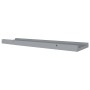 Repisa para marcos de fotos 2 uds MDF gris 60x9x3 cm de vidaXL, Estantes y estanterías - Ref: Foro24-323935, Precio: 20,13 €,...