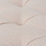Banco de madera maciza y lino blanco crema 150x40x48 cm en Bancos para recibidores y almacenamiento | Comprar online en Foru.es