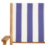 Juego de bistro de 3 piezas tela y madera maciza azul y blanco de , Conjuntos de jardín - Ref: Foro24-3281801, Precio: 151,44...
